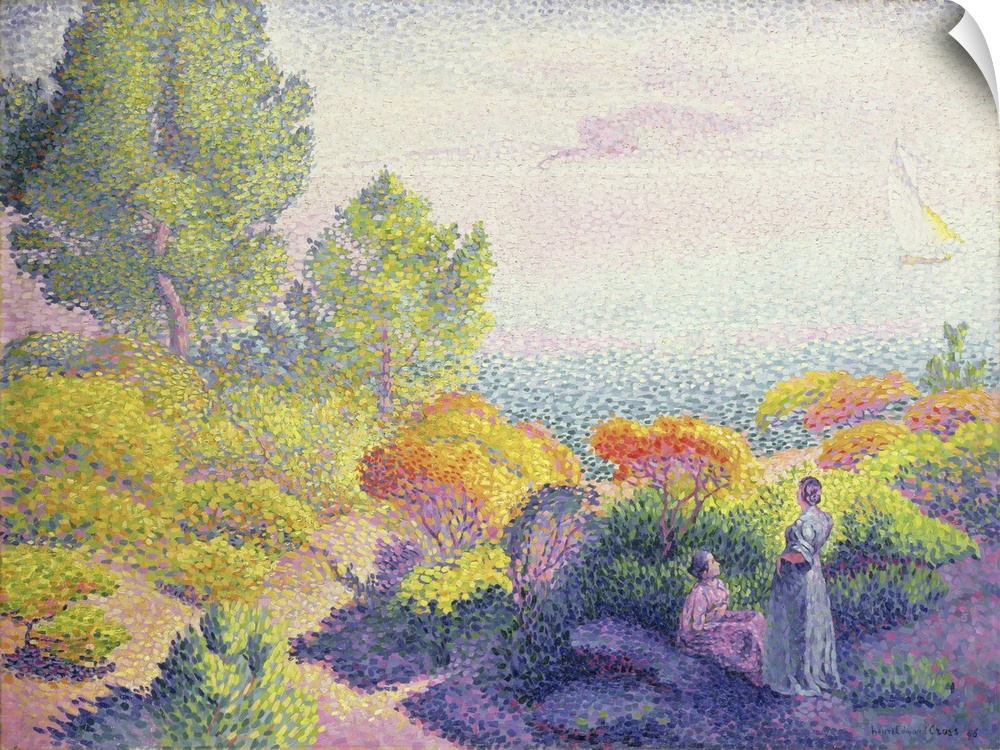 Landscape With Two Women, 1895 (Originally oil on canvas)