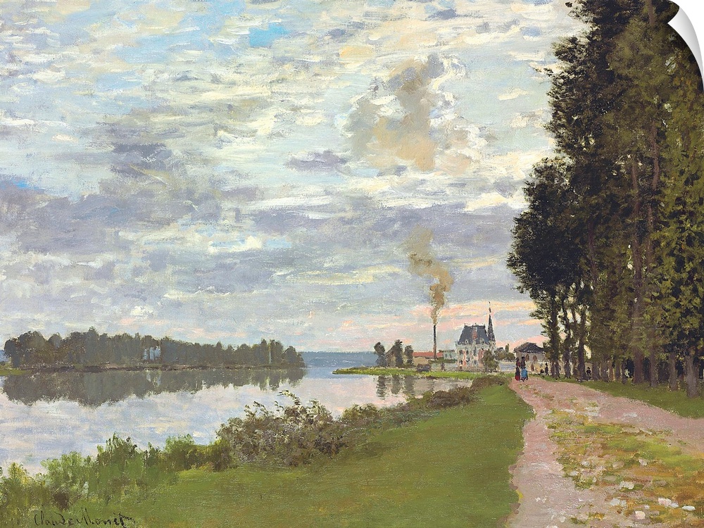 Le Promenade d'Argenteuil, 1872, oil on canvas.  By Claude Monet (1840-1926).