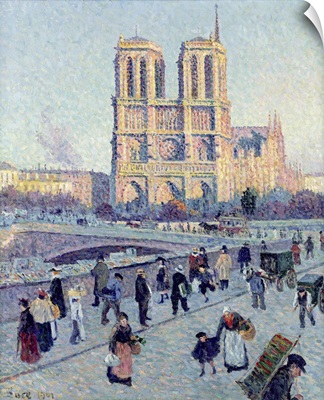 Le Quai St. Michel And Notre Dame, 1901