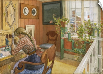 Letter-writing, 1912