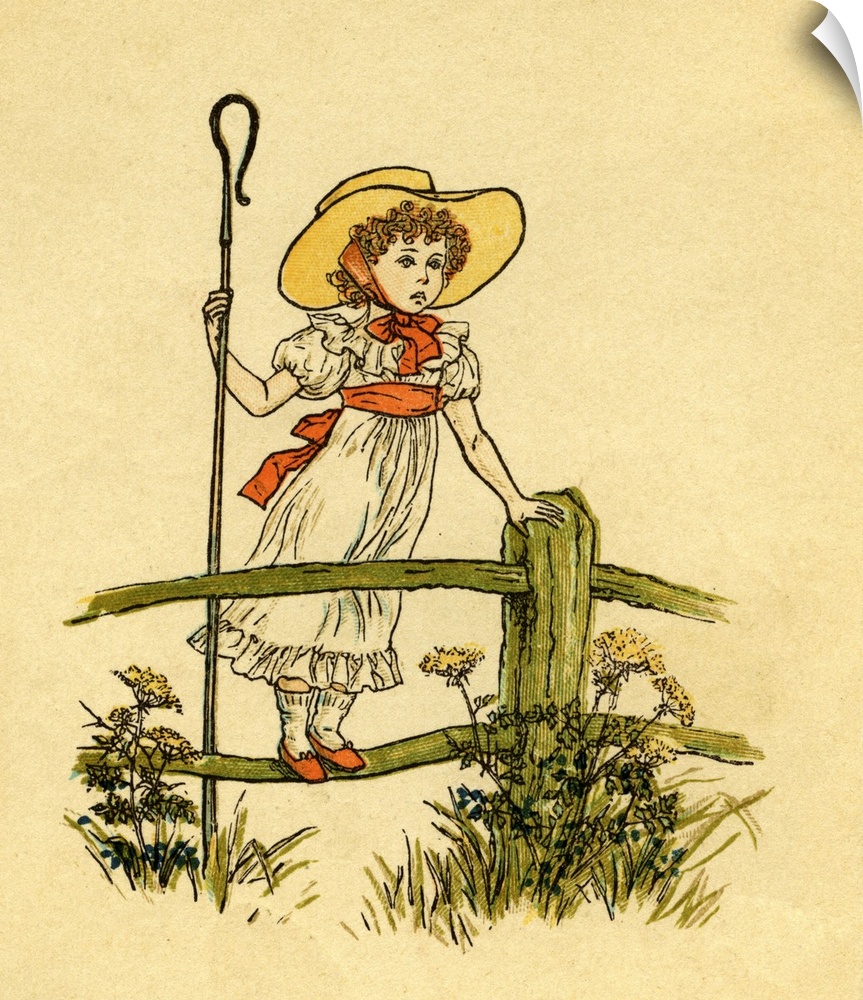 Little Bo-peep has lost her sheep illustrated by Kate Greenaway. English children 's book illustrator and authoress 17 Mar...