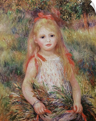 Little Girl Carrying Flowers, or The Little Gleaner, 1888