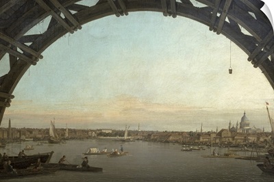 London seen through an arch of Westminster Bridge, 1746 7