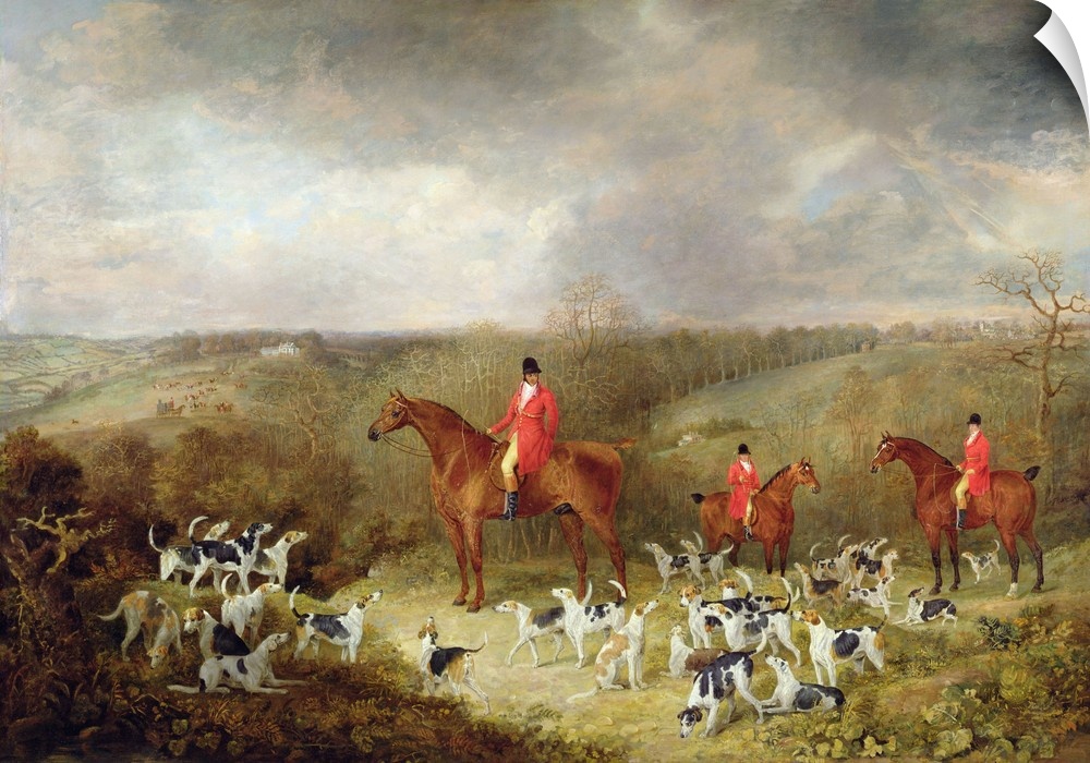 Lord Glamis and his Staghounds, 1823 (oil on canvas) by Wolstenholme, Dean I (1757-1837) Yale Center for British Art, Paul...