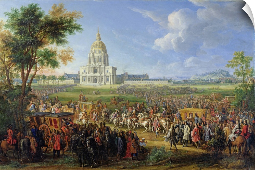 Vue de l'Eglise des Invalides que Louis XIV et sa Suite Viennent Visiter;