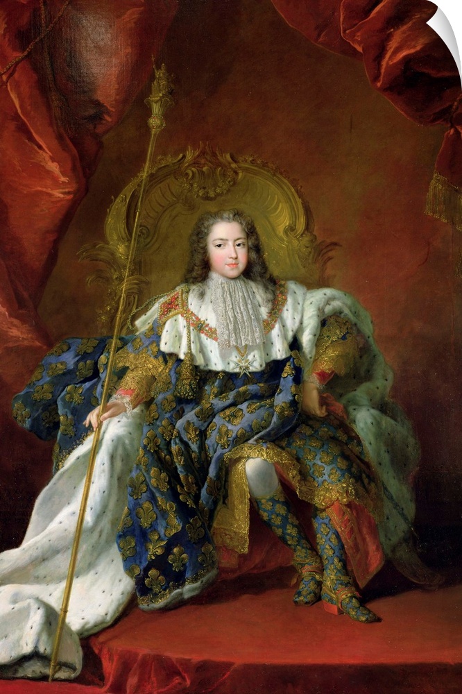 XIR181831 Louis XV (1710-74) 1723 (oil on canvas) by Belle, Alexis Simon (1674-1734)