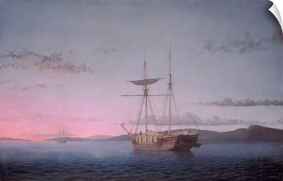 Lumber Schooners At Evening On Penobscot Bay, 1863