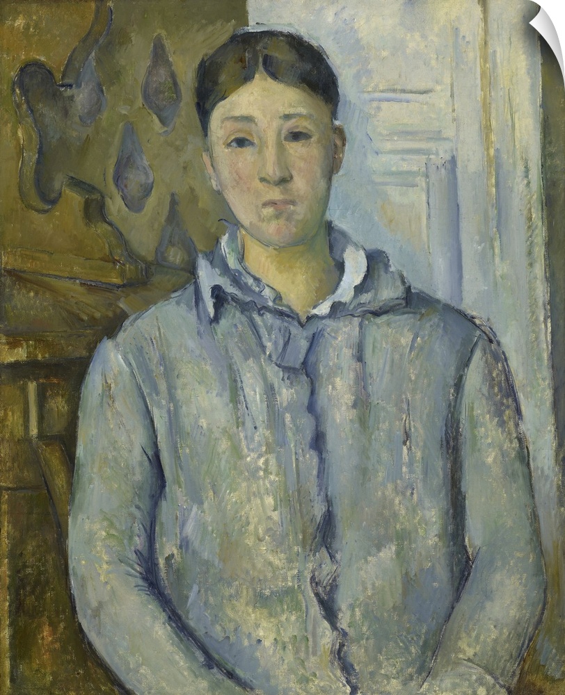 Madame Cezanne In Blue, 1888-90 (Originally oil on canvas)