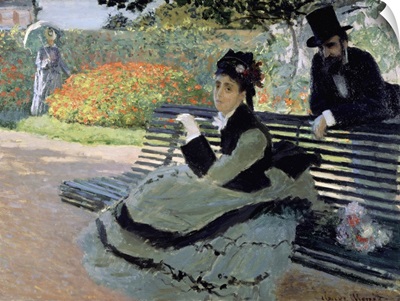 Madame Monet On A Garden Bench