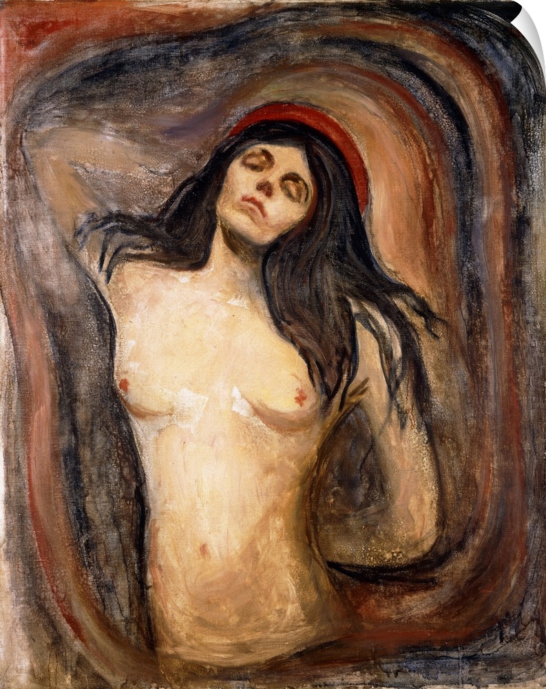 Madonna, 1894-1895 (originally oil on canvas) by Munch, Edvard (1863-1944)