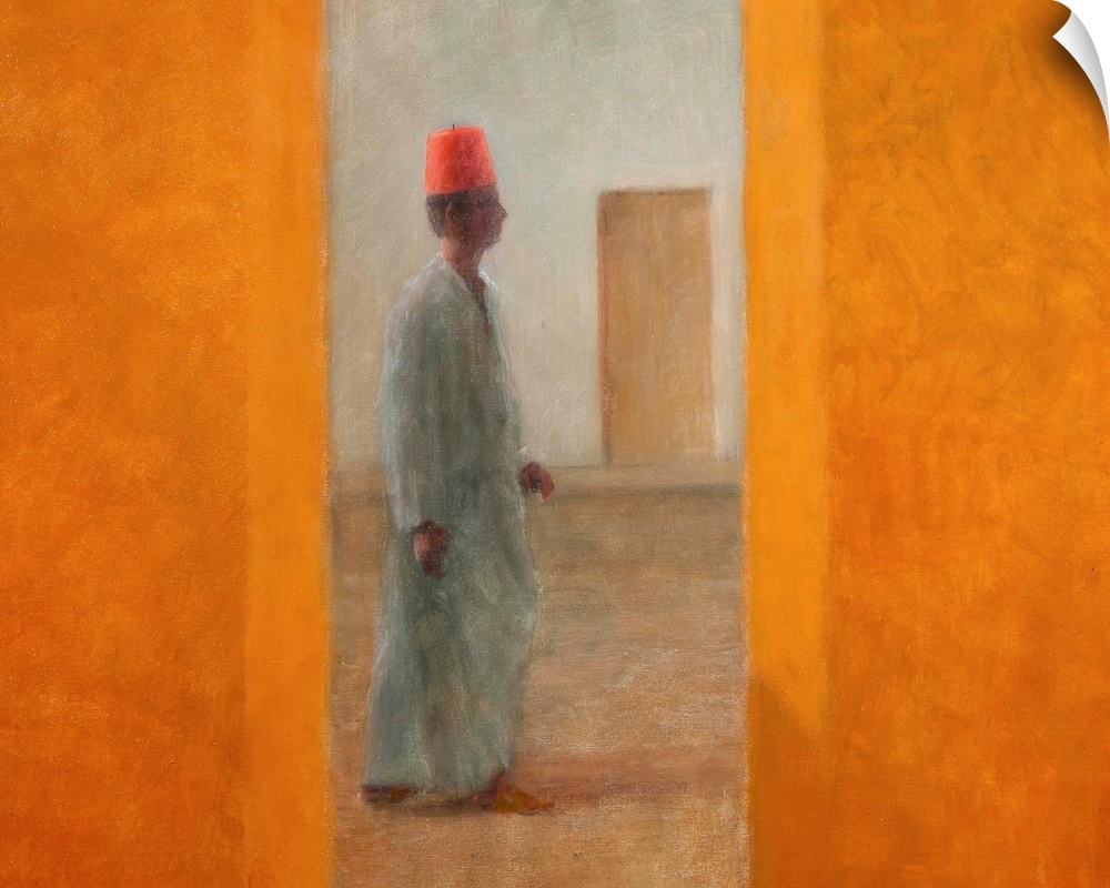 Man, Tangier Street, 2012 by Lincoln Seligman, acrylic on canvas.