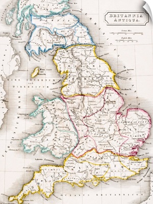 Map of England, Britannia Antiqua