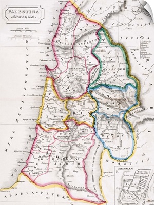 Map of Palestine, Palestina Antiqua
