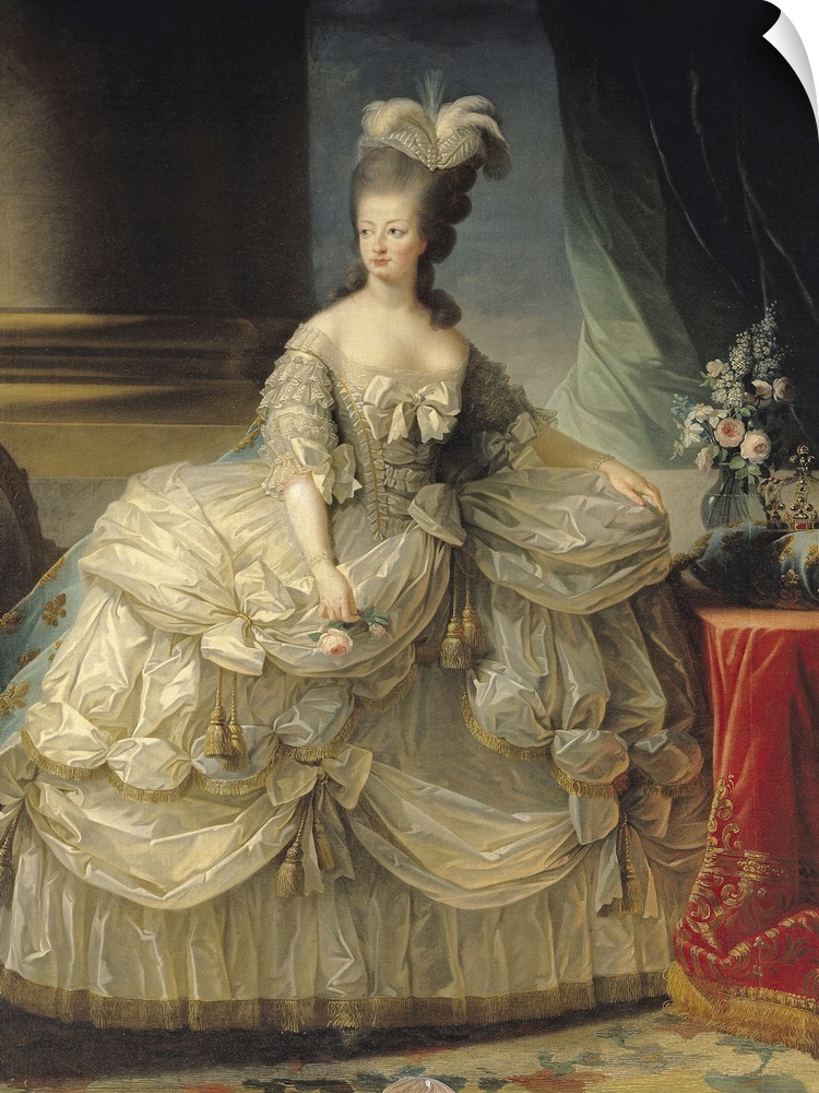 XIR67543 Marie Antoinette (1755-93) Queen of France, 1779 (oil on canvas); by Vigee-Lebrun, Elisabeth Louise (1755-1842); ...