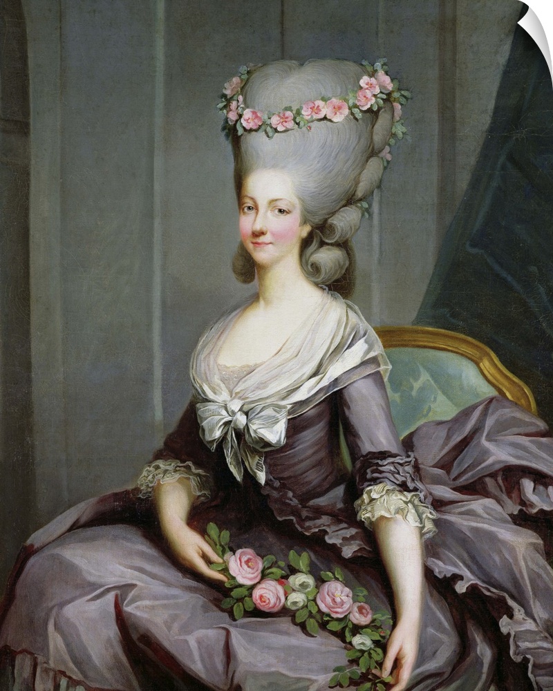 XIR33219 Marie-Therese de Savoie-Carignan (1749-92) Princess of Lamballe (oil on canvas)  by Callet, Antoine Francois (174...