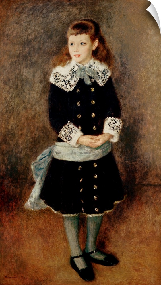 XIR18946 Marthe Berard, 1879 (oil on canvas)  by Renoir, Pierre Auguste (1841-1919); 128x75 cm; Museu de Arte, Sao Paulo, ...