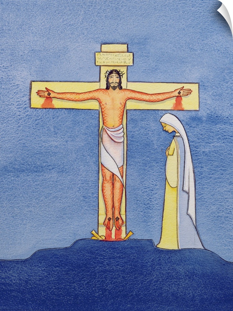 Mary stands by the Cross as Jesus offers His life in Sacrifice, 2005