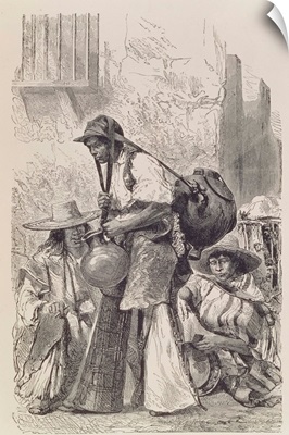 Mexican Water-Carrier, from 'The Ancient Cities of the New World', 1887