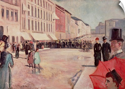 Military Band On Karl-Johann Street, Oslo