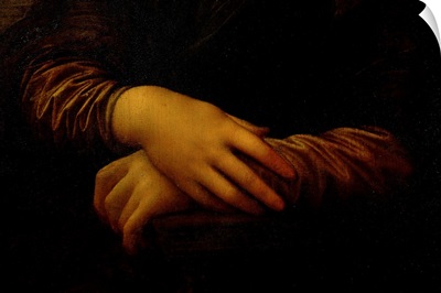 Mona Lisa, detail of her hands, c.1503-06