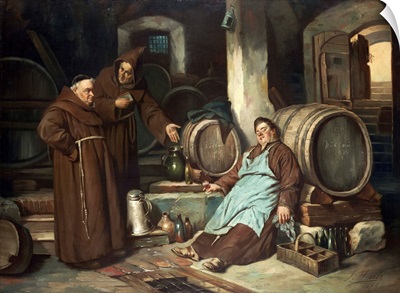 Monks in a cellar, 1873