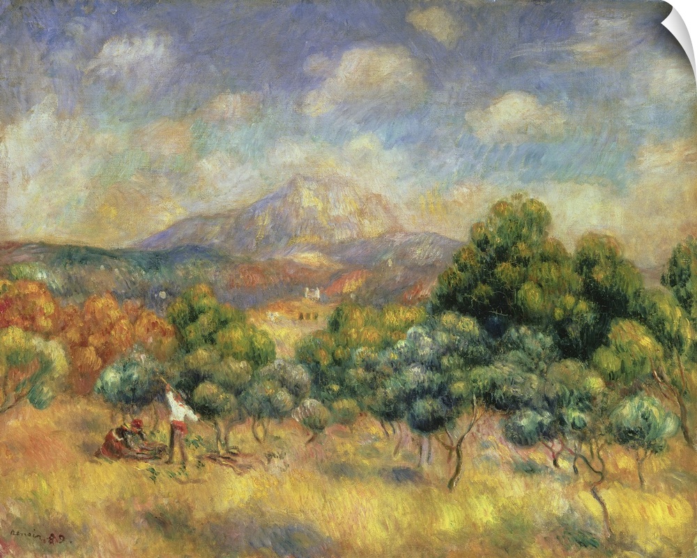 Mont Sainte-Victoire, 1889 (Originally oil on canvas)