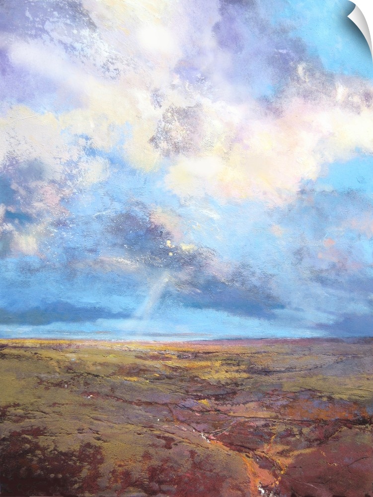 Moorland Sky, 2016, originally mixed media on canvas.
