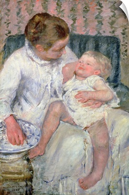 Mother about to Wash her Sleepy Child, 1880