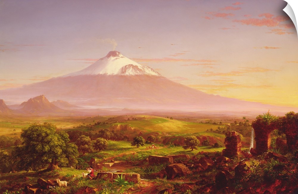 Mount Etna, 1842, oil on canvas.  By Thomas Cole (1801-1848).