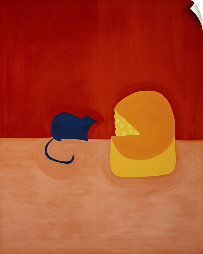 Mouse and the Cheese, 1998. Originally oil on linen.