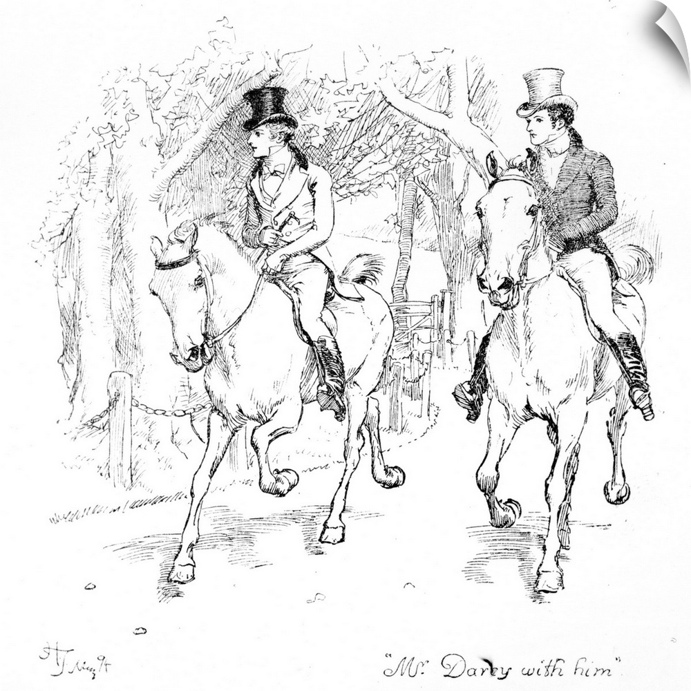 XJF466203 'Mr. Darcy with him', illustration from 'Pride