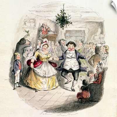 Mr Fezziwig's Ball, from A Christmas Carol by Charles Dickens (1812-70) 1843