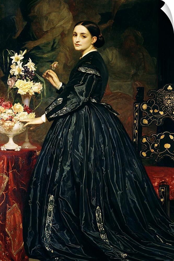 Mrs James Guthrie, c.1864-5 (oil on canvas) by Leighton, Frederic (1830-96) Yale Center for British Art, Paul Mellon Colle...