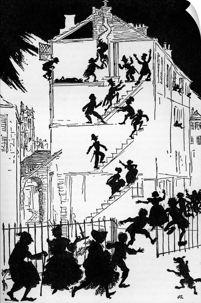 Murder in the Rue Morgue' by Edgar Allan Poe. Illustration by Arthur Rackham (1867-1939). EAP American author & poet: 19 J...