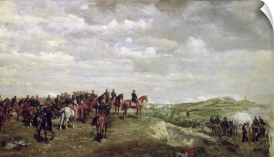 Napoleon III (1808-73) At The Battle Of Solferino In 1859, 1863 (Panel)
