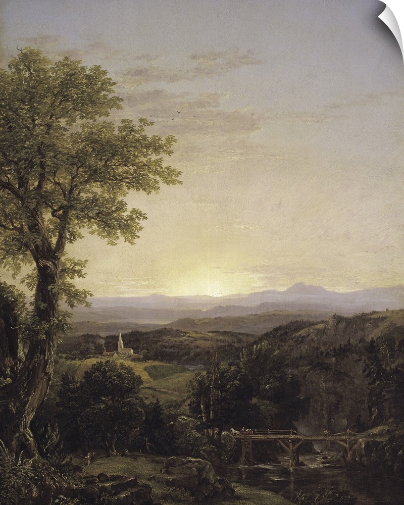 New England Scenery, 1839, oil on canvas.