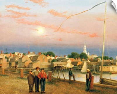 Newport, End of the Day, 1851 (oil on paper on canvas)