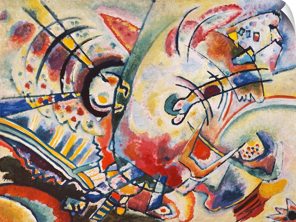 Non-objective, 1910 by Kandinsky, Wassily (1866-1944)
