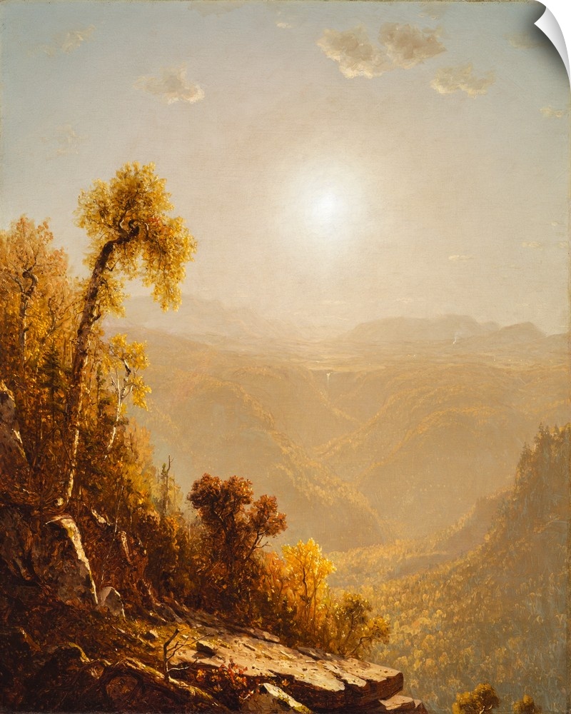 October in the Catskills, 1880, oil on canvas.  By Sanford Robinson Gifford (1823-80).