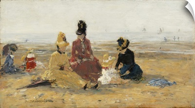 On The Beach, Trouville, 1887