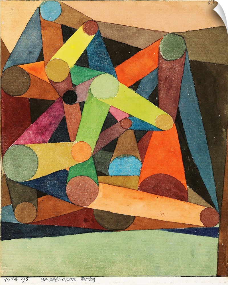 Open Mountain, 1914 (originally w/c, pen and ink on paper) by Klee, Paul (1879-1940)