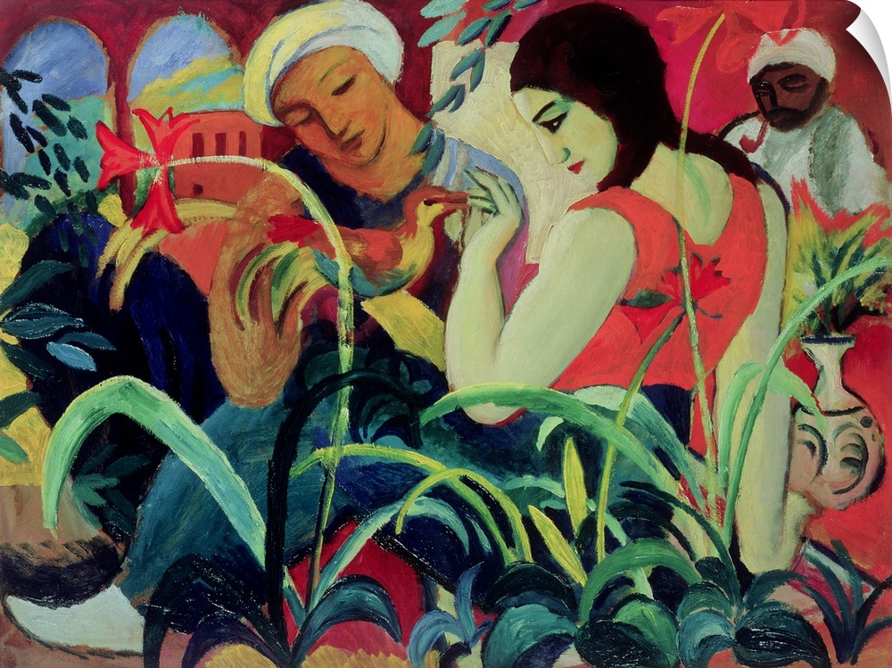 FFA156919 Credit: Oriental Women (Odalisques), 1912 (oil on board) by August Macke (1887-1914)Private Collection/ The Brid...