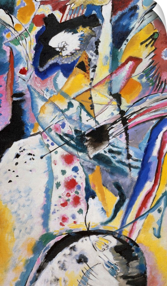 Panel for Edwin R Campbell, 1914 (originally oil on canvas) by Kandinsky, Wassily (1866-1944)