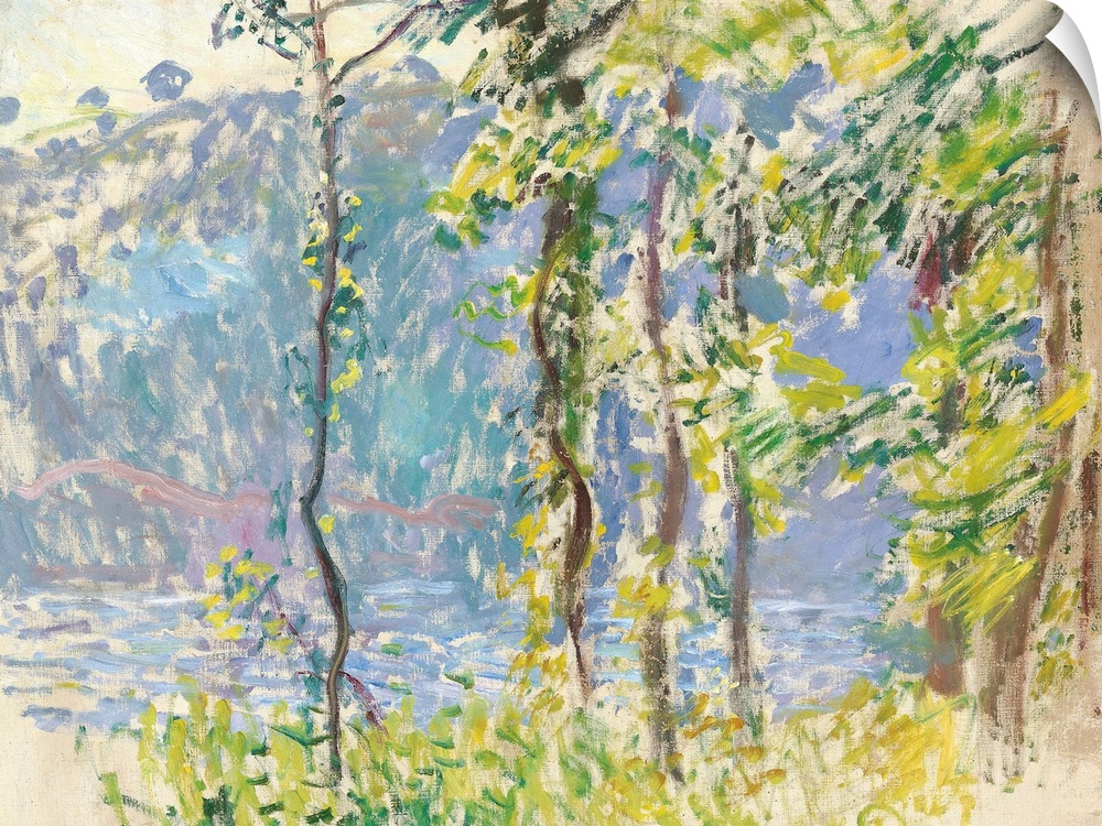 Paysage A Villez (originally oil on canvas) by Monet, Claude (1840-1926)