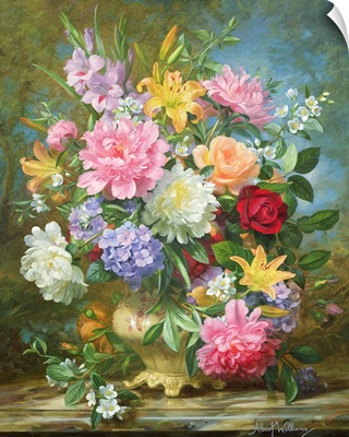 Peonies and mixed flowers