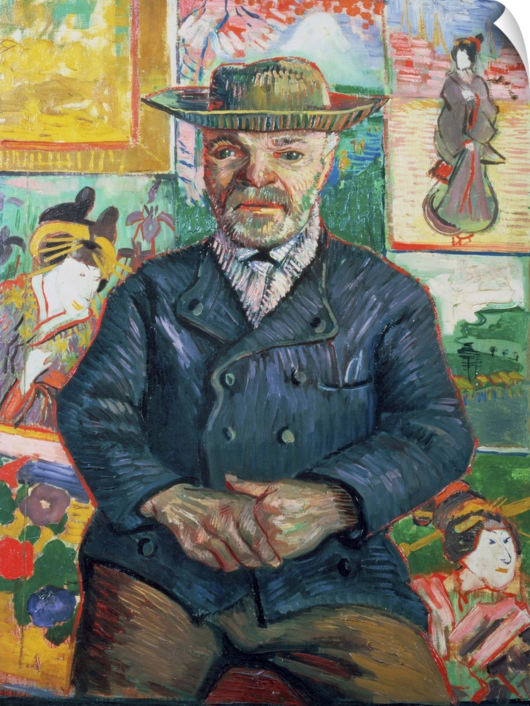 BAL9966 Pere Tanguy, 1887-88 (oil on canvas)  by Gogh, Vincent van (1853-90); 65x51 cm; Private Collection; Dutch, out of ...