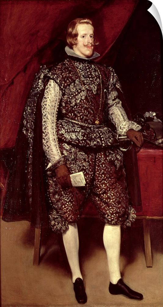 BAL30755 Philip IV (1605-65) of Spain in Brown and Silver, c.1631-2 (oil on canvas)  by Velazquez, Diego Rodriguez de Silv...