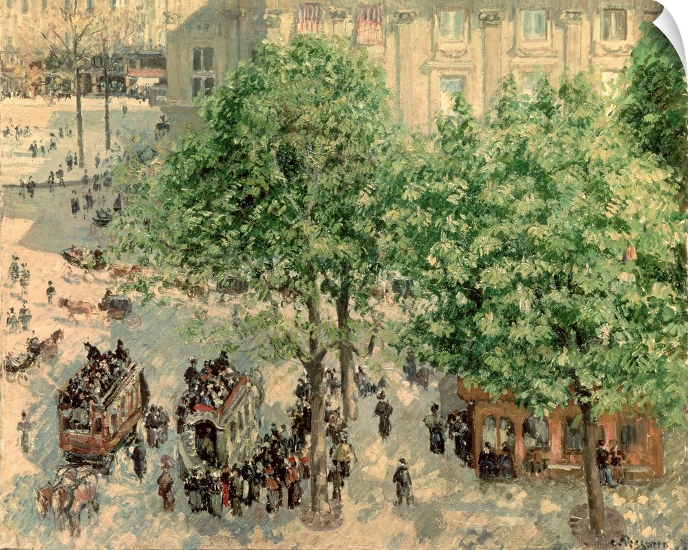 XIR47575 Place du Theatre-Francais, Spring, 1898 (oil on canvas); by Pissarro, Camille (1831-1903); 65x81 cm; Pushkin Muse...