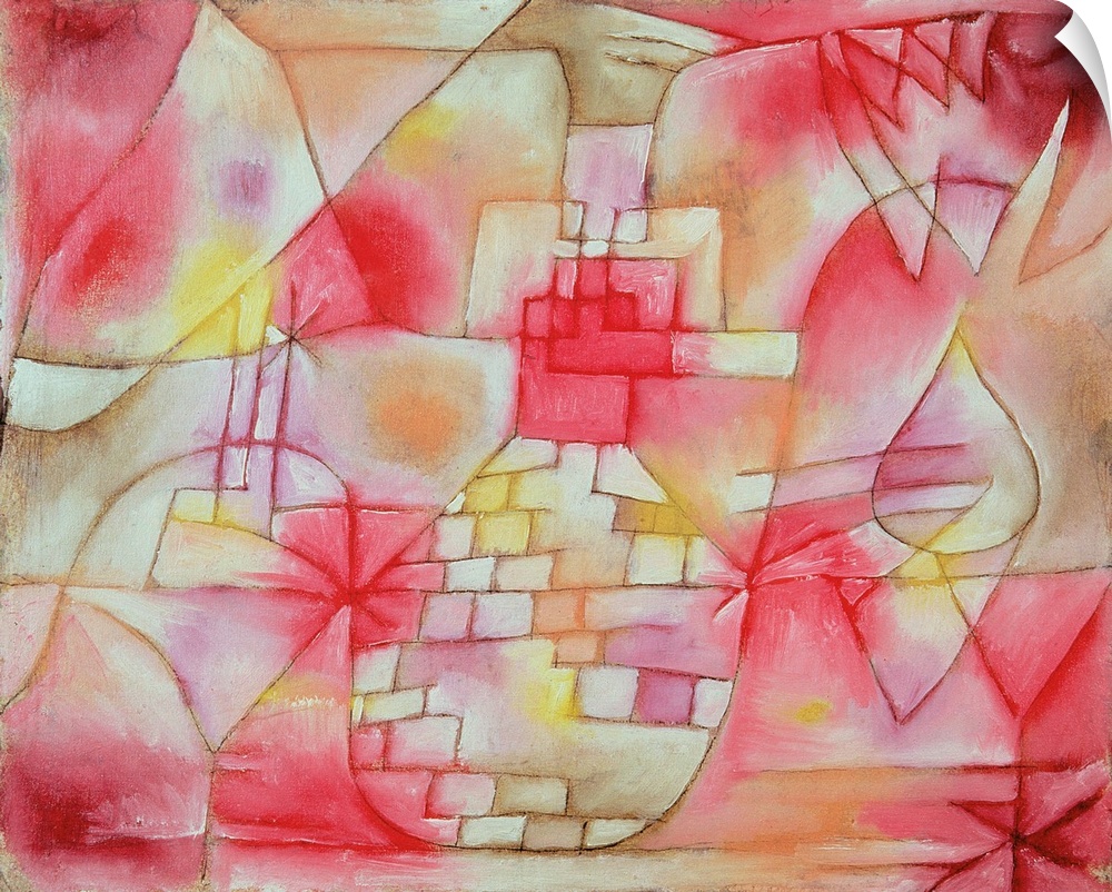 Plan for Garden Architecture, 1920 (originally oil, w/c and chalk on canvas on cardboard) by Klee, Paul (1879-1940)