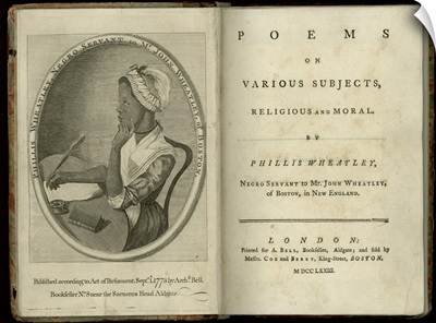 Poems On Various Subjects, Religious And Moral,  Phillis Wheatley, 1773
